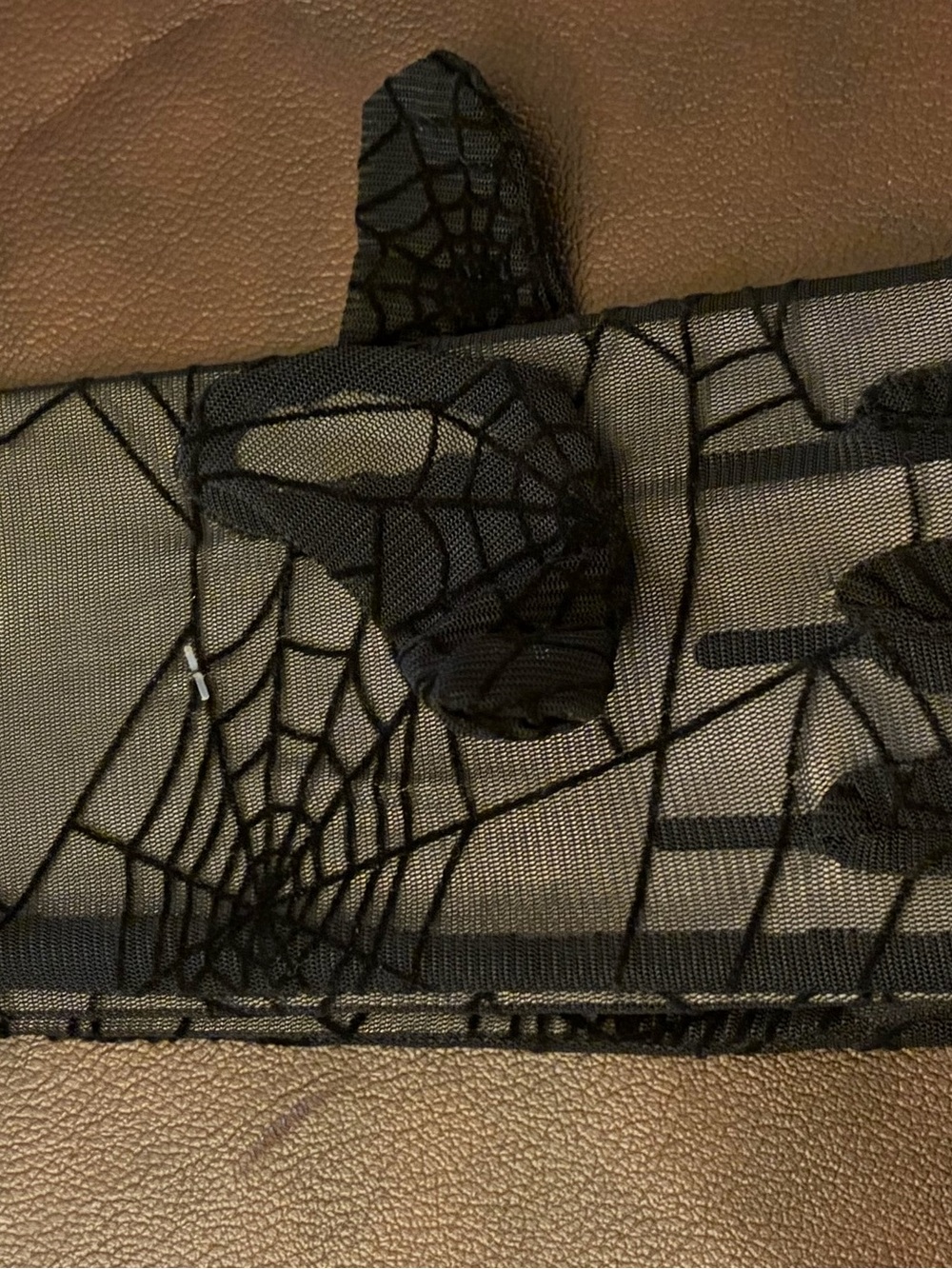 Target Black Spider Web Mesh Costume Sash